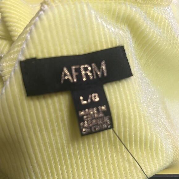 NWT AFRM RIBBED VELVET CUT OUT SUNNY SUBLIME BODYSUIT SIZE L - Picture 6 of 6